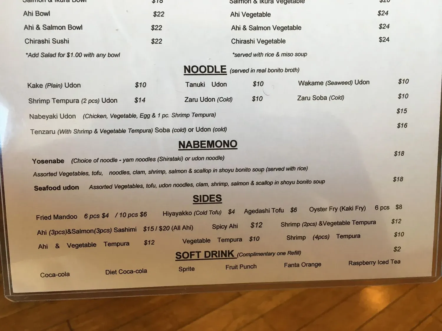 Menu 6