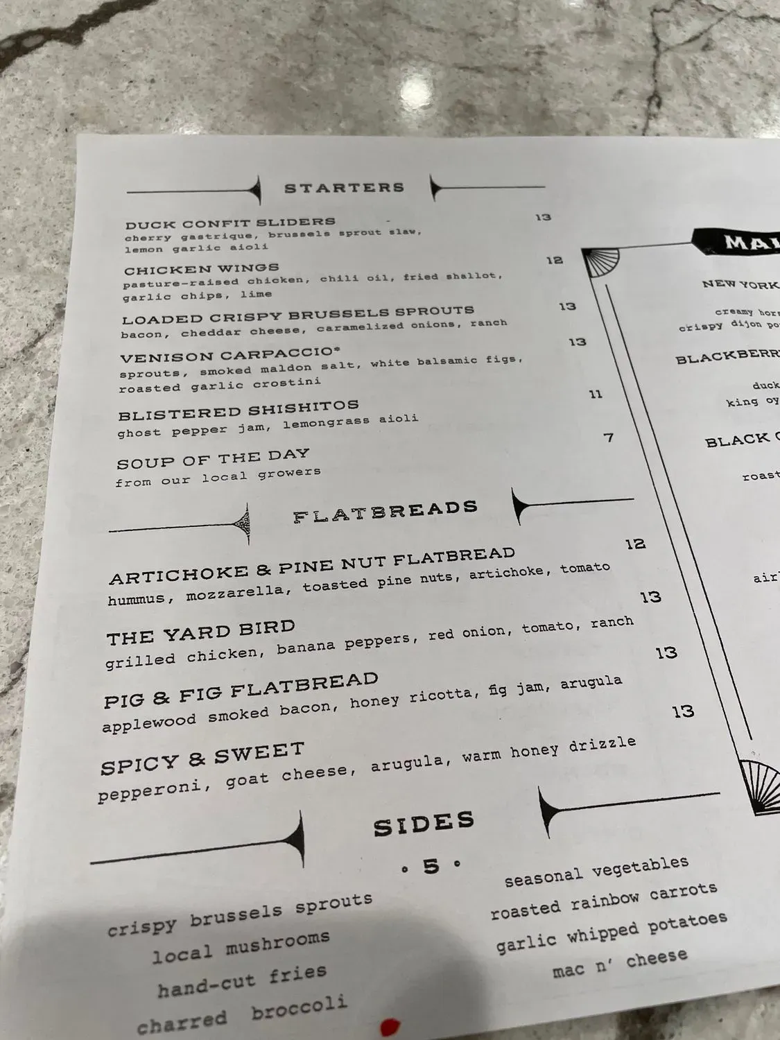 Menu 5