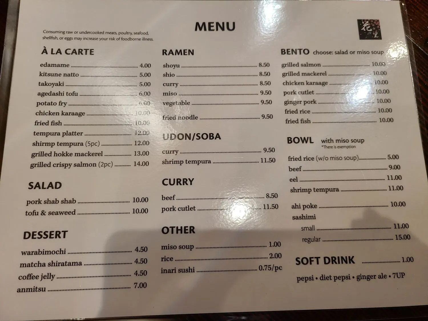 Menu 4