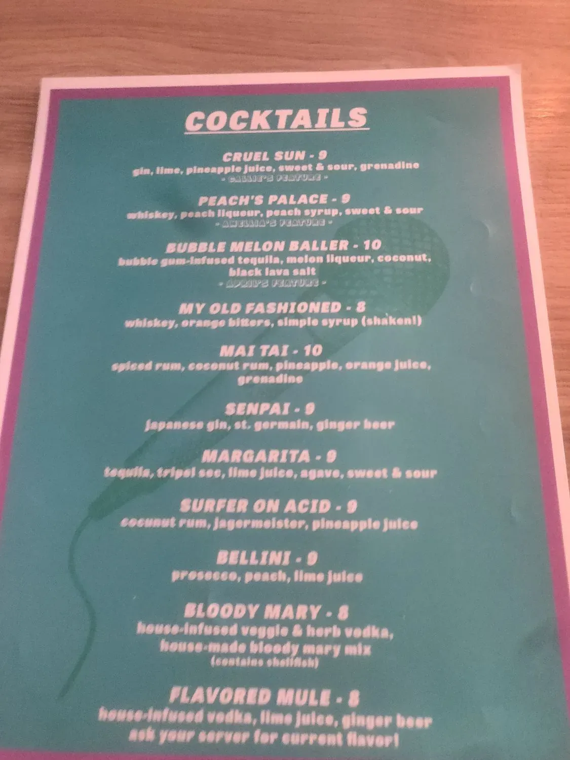 Menu 1