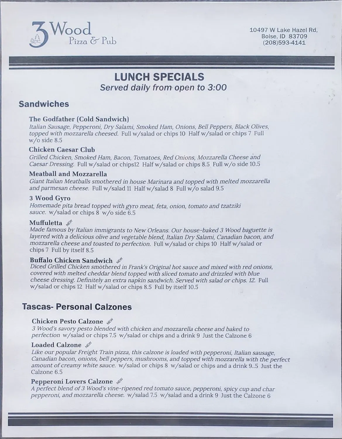 Menu 1