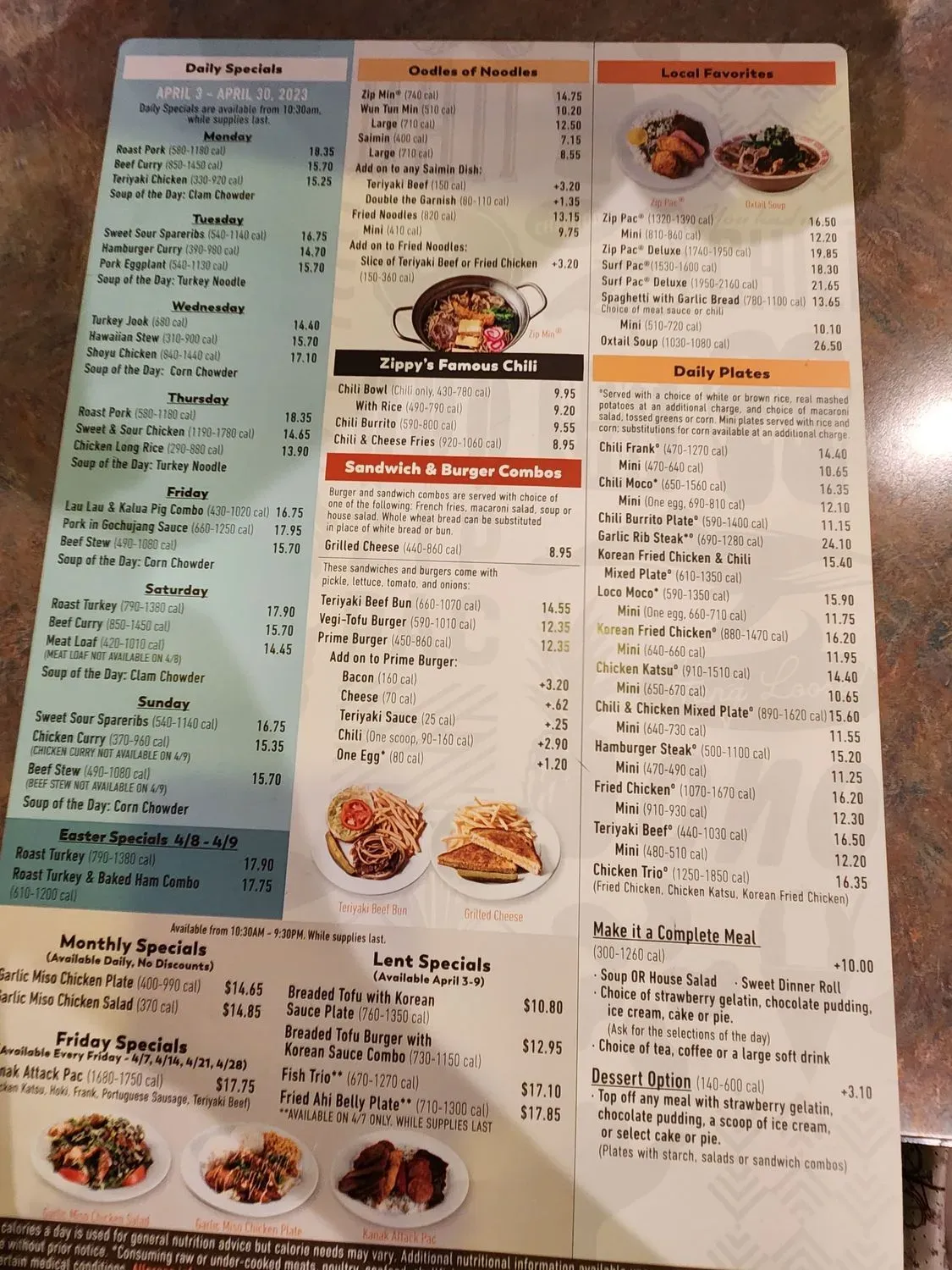 Menu 4