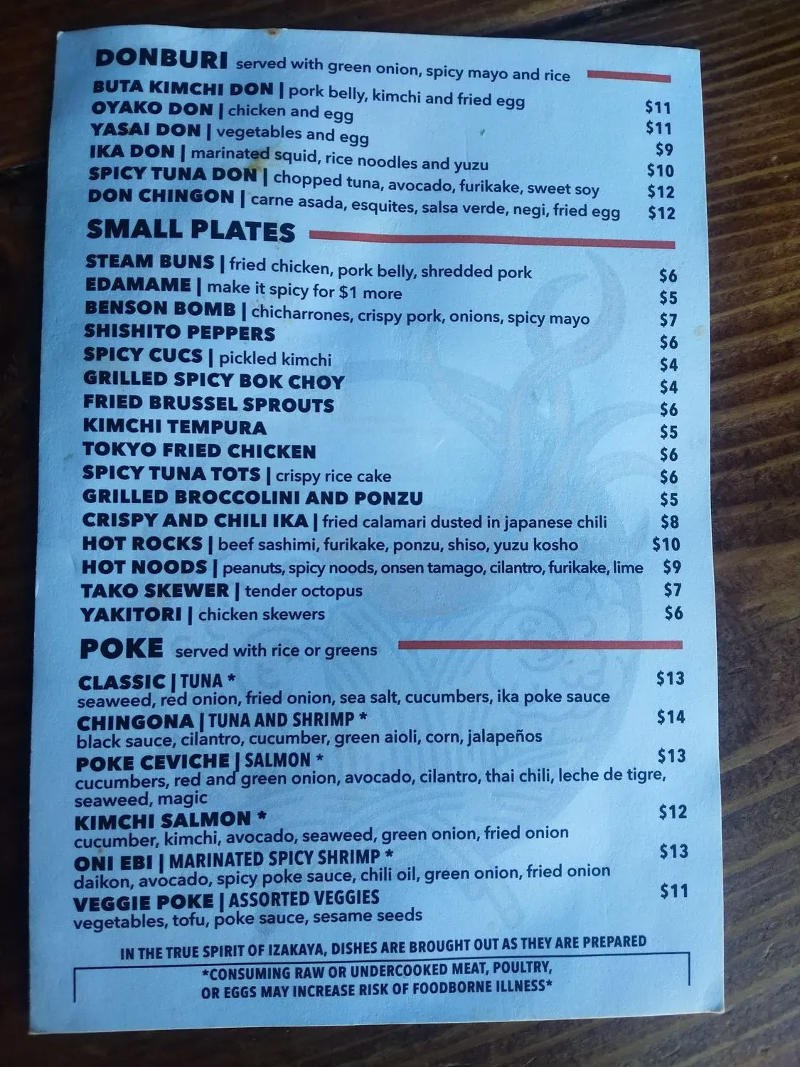 Menu 5