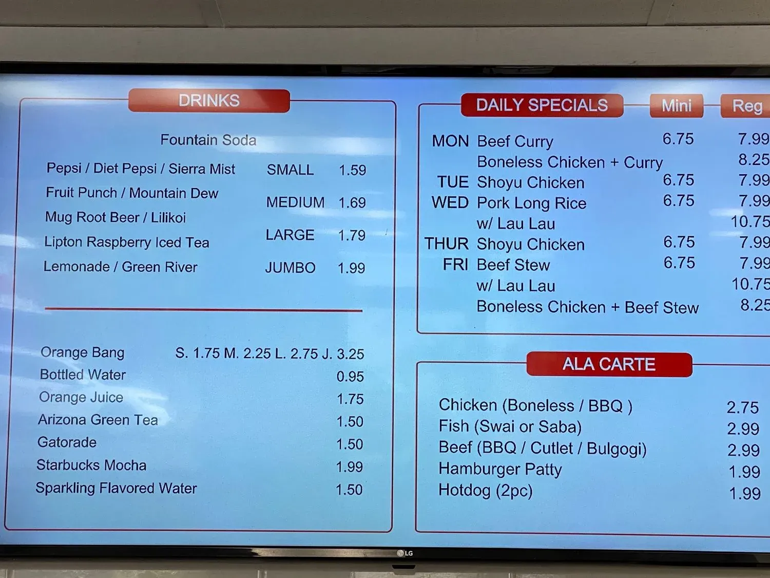 Menu 3