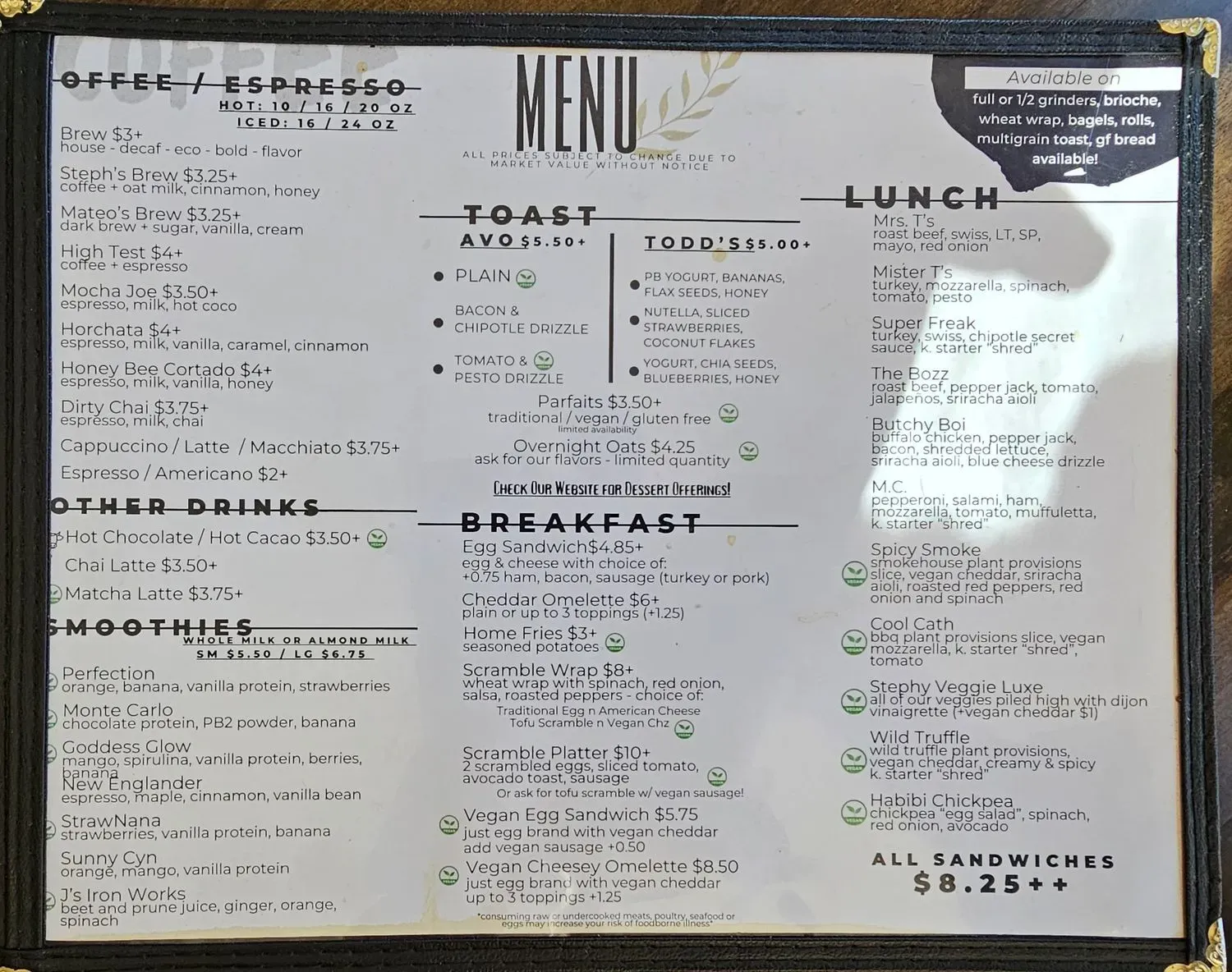 Menu 3