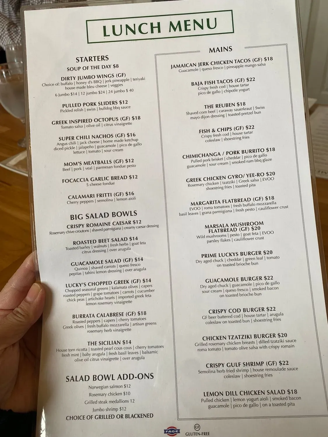 Menu 1