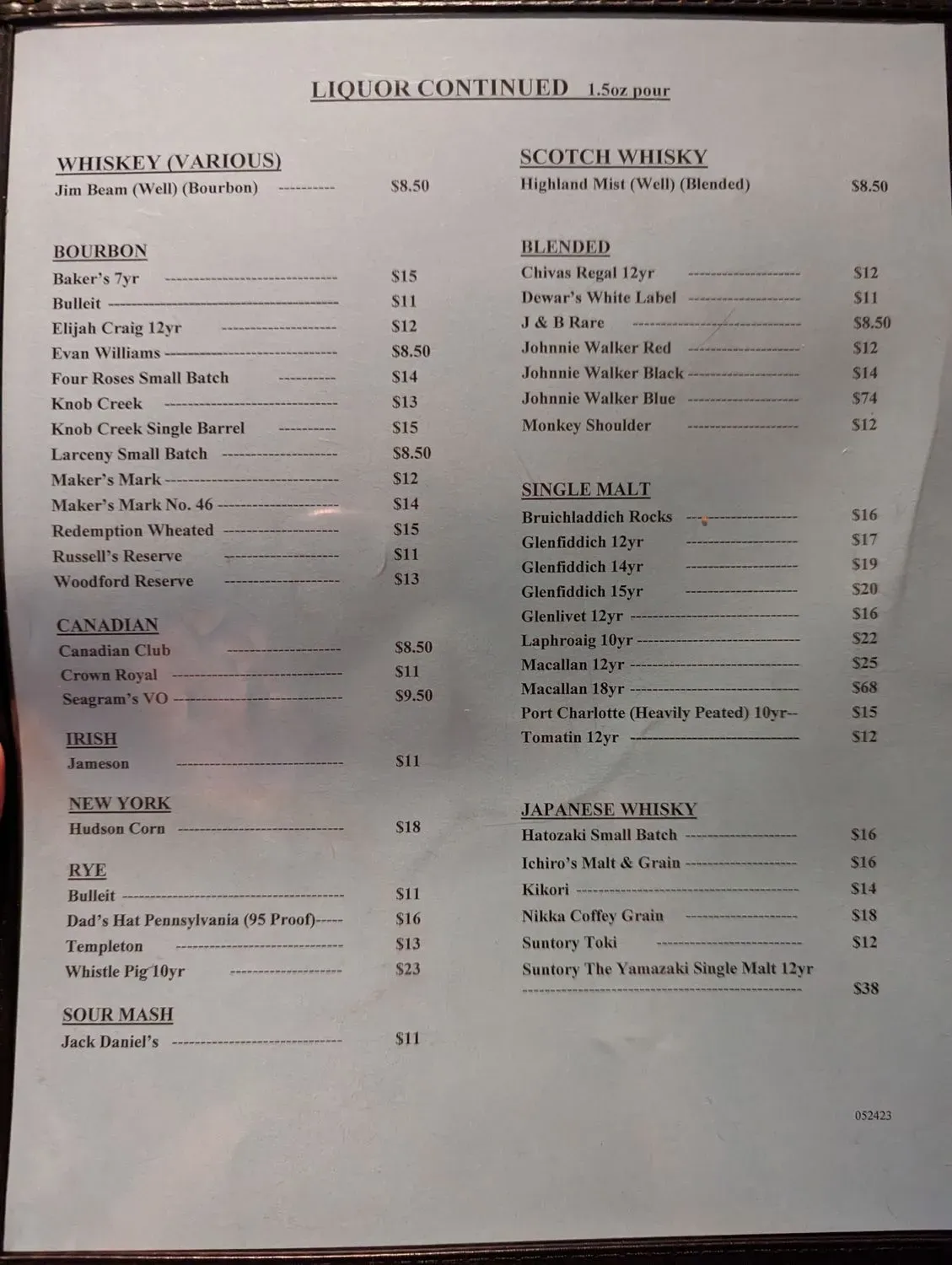 Menu 4