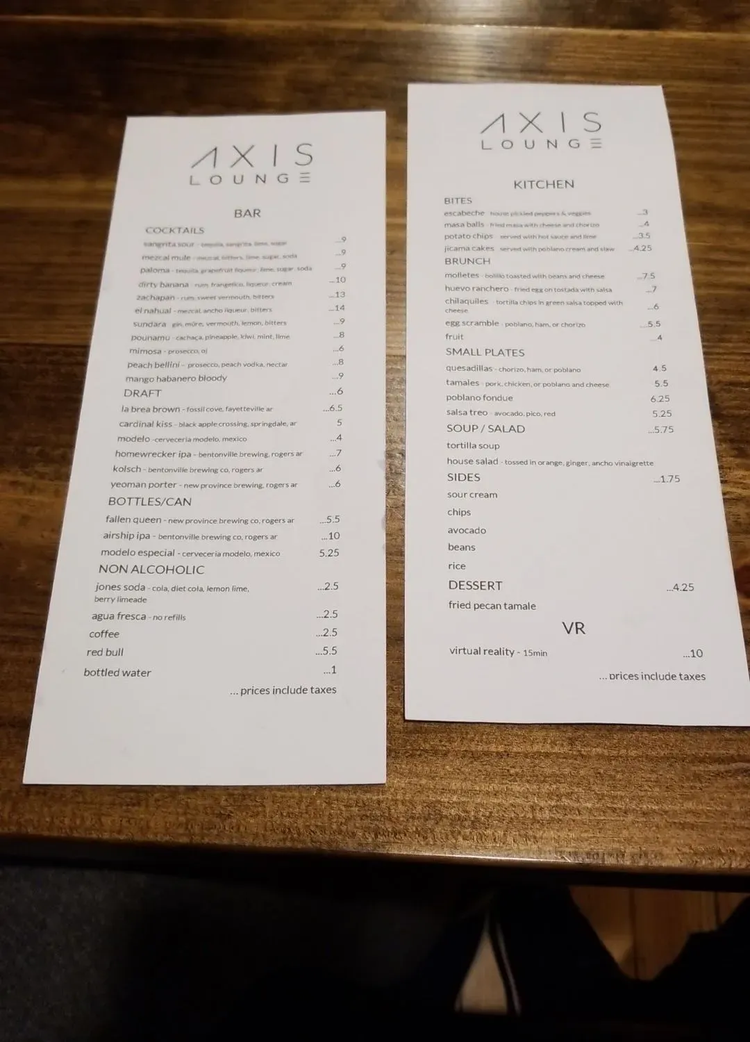 Menu 1