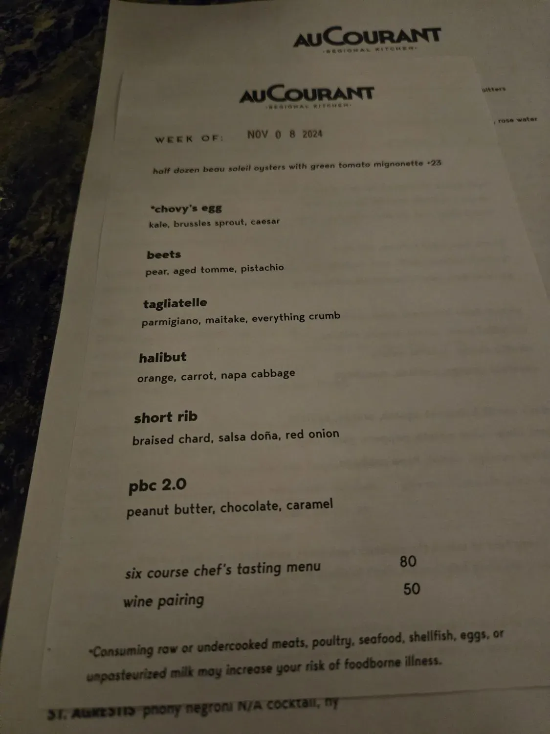 Menu 5