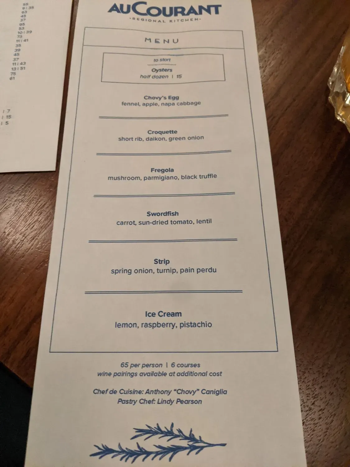 Menu 6