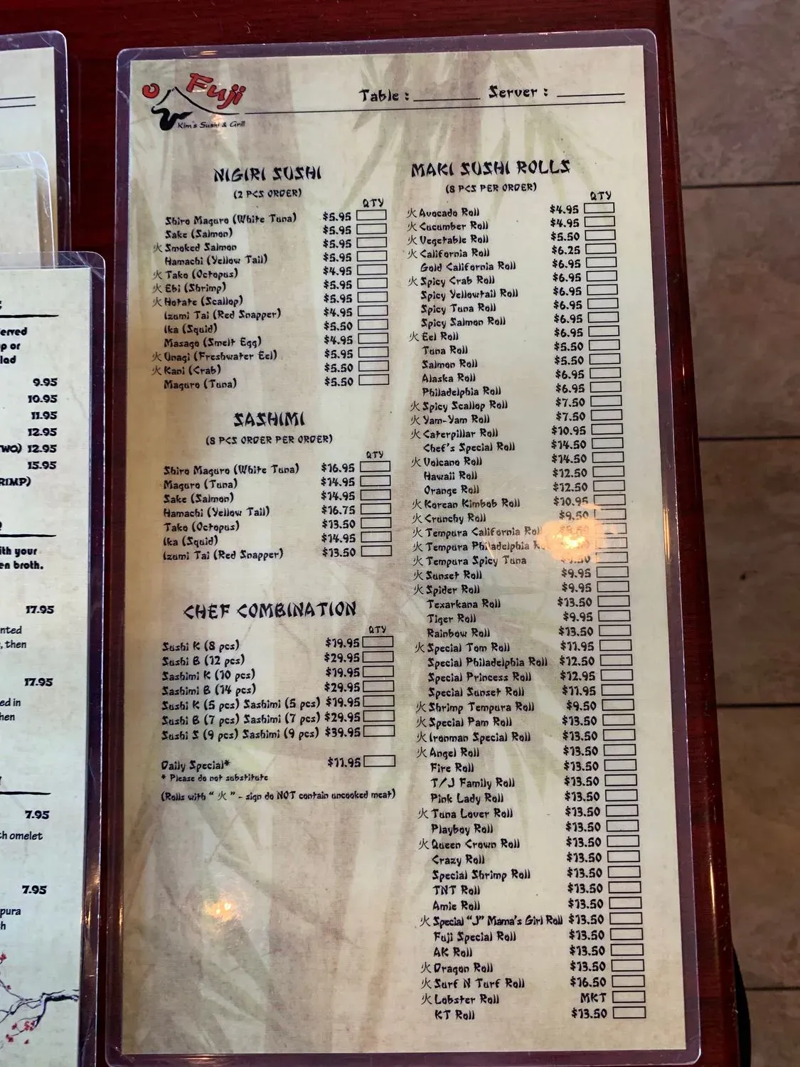 Menu 2
