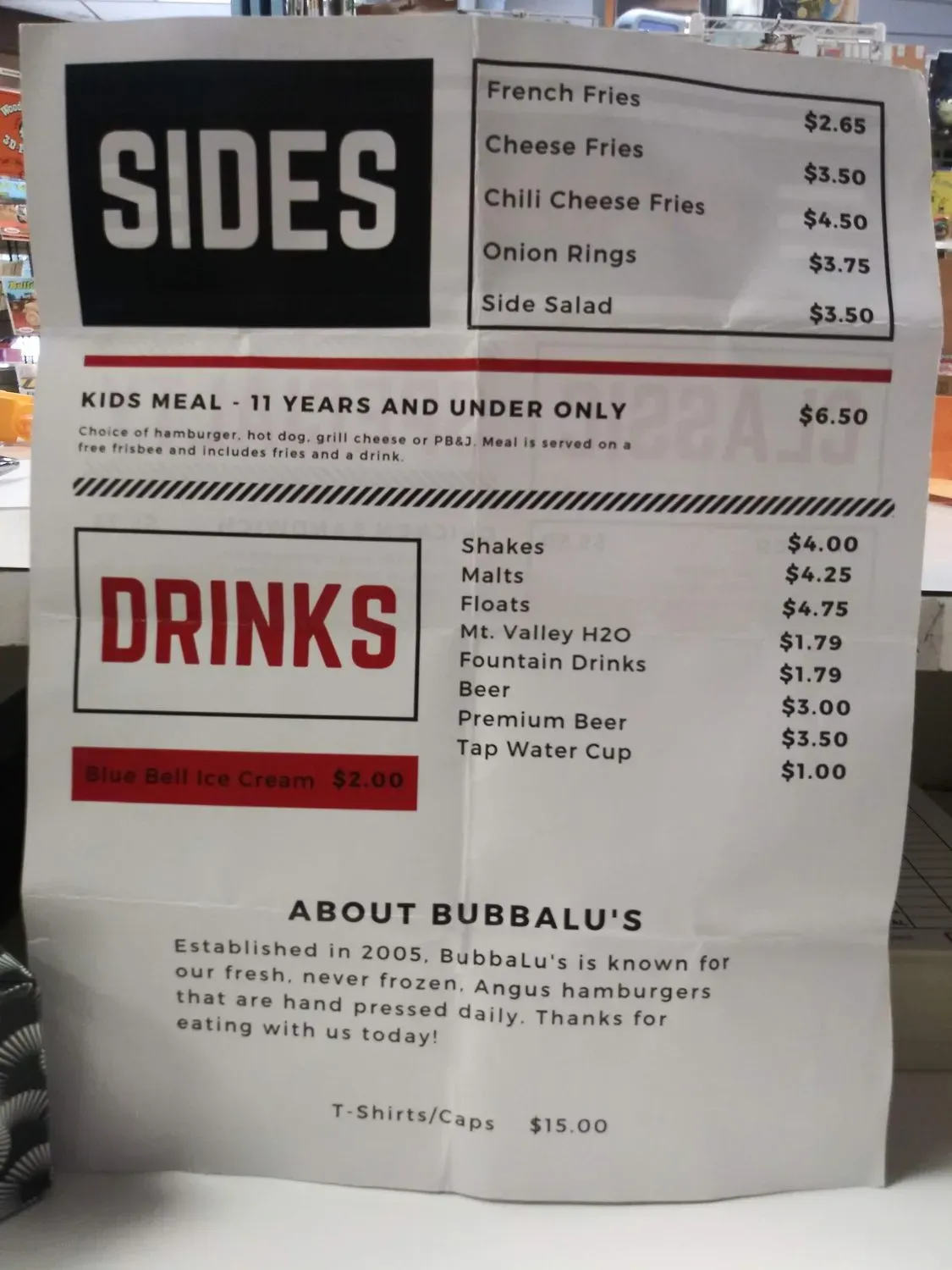 Menu 5