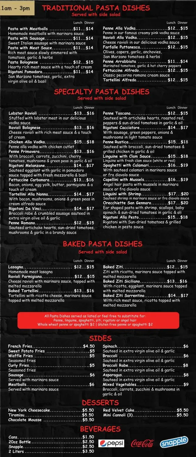 Slice of Stamford Menu - Updated October 2025