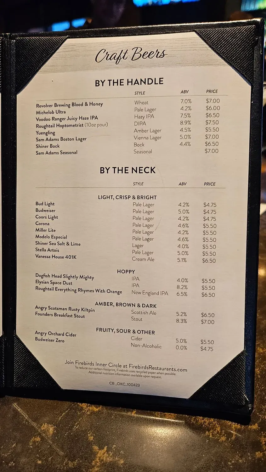 Menu 5