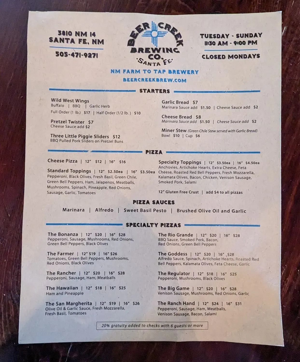 Menu 4