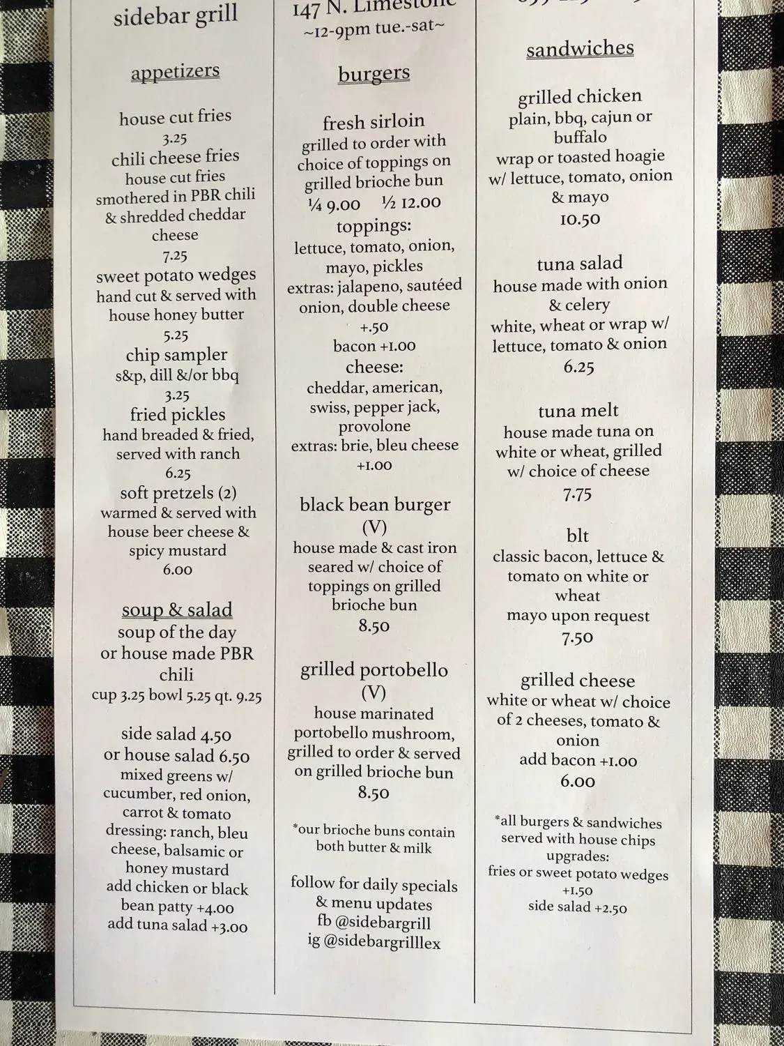 Menu 1