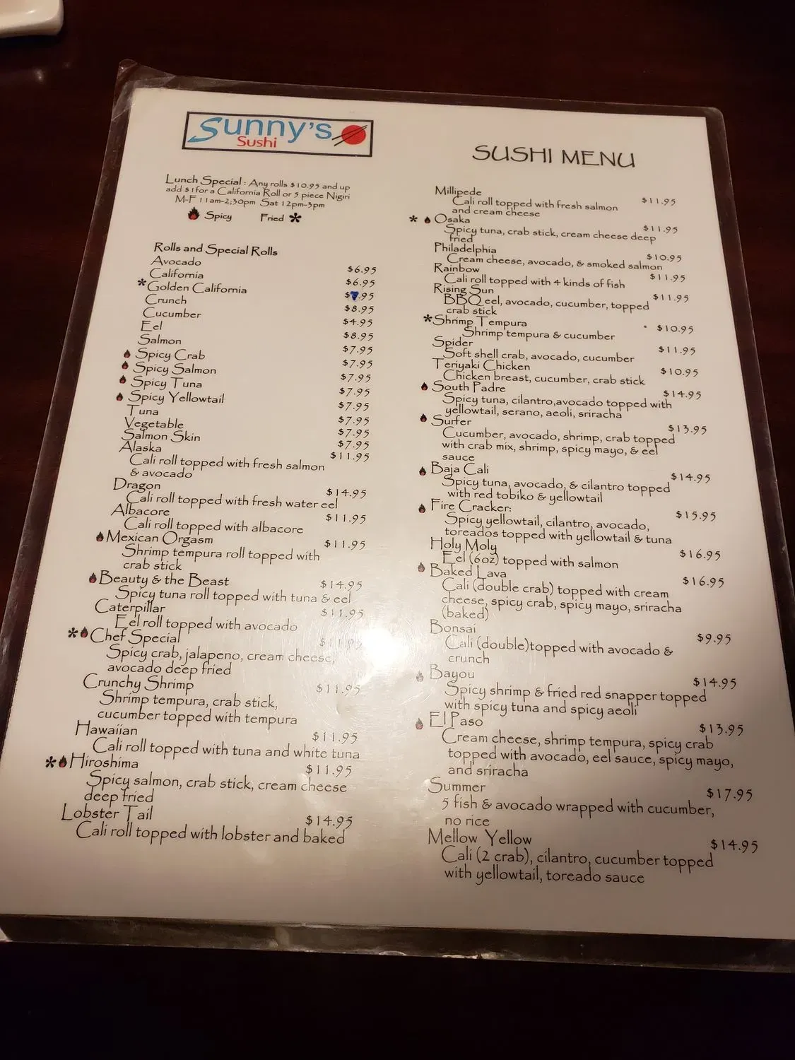 Menu 5