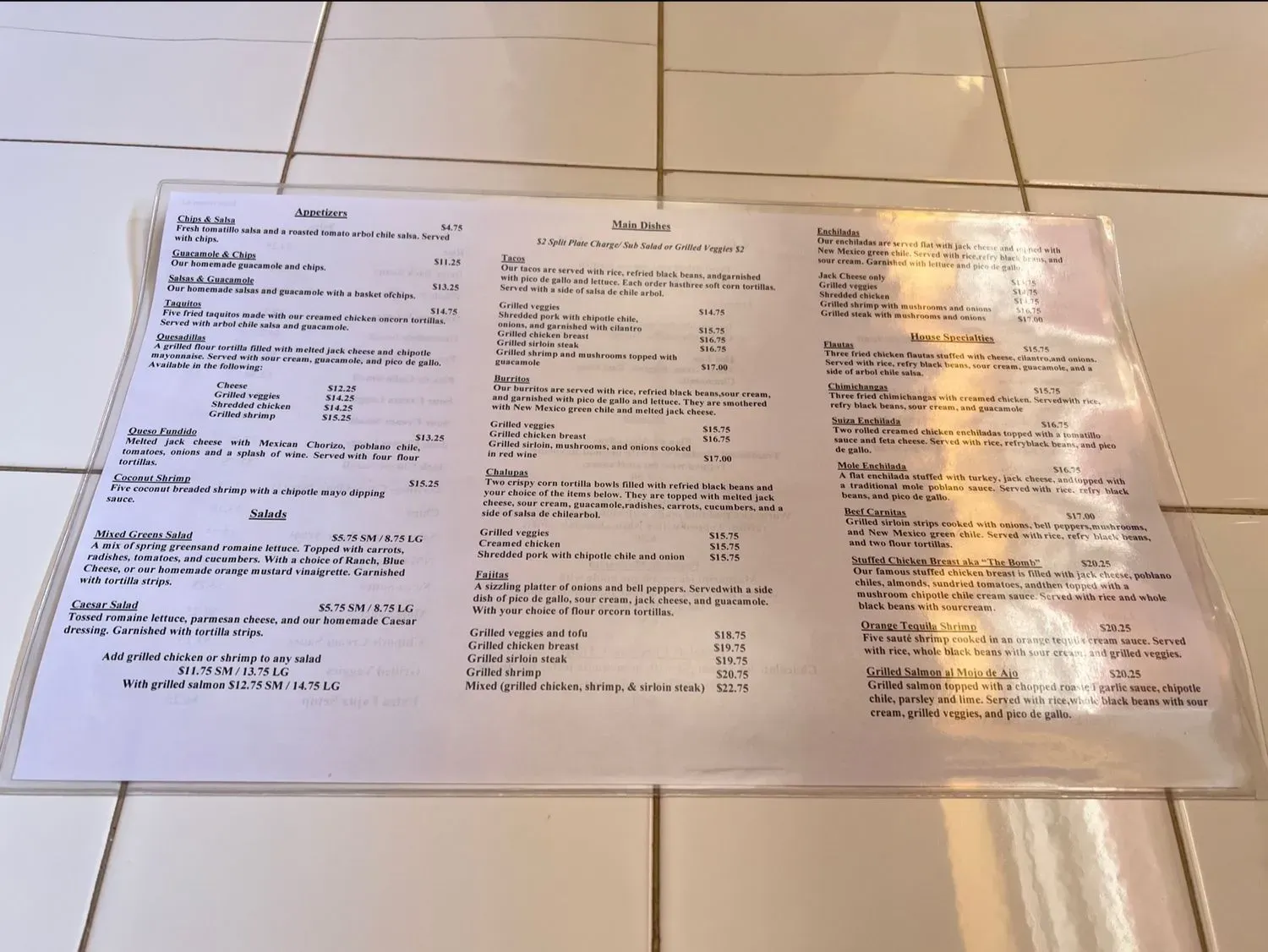 Menu 2