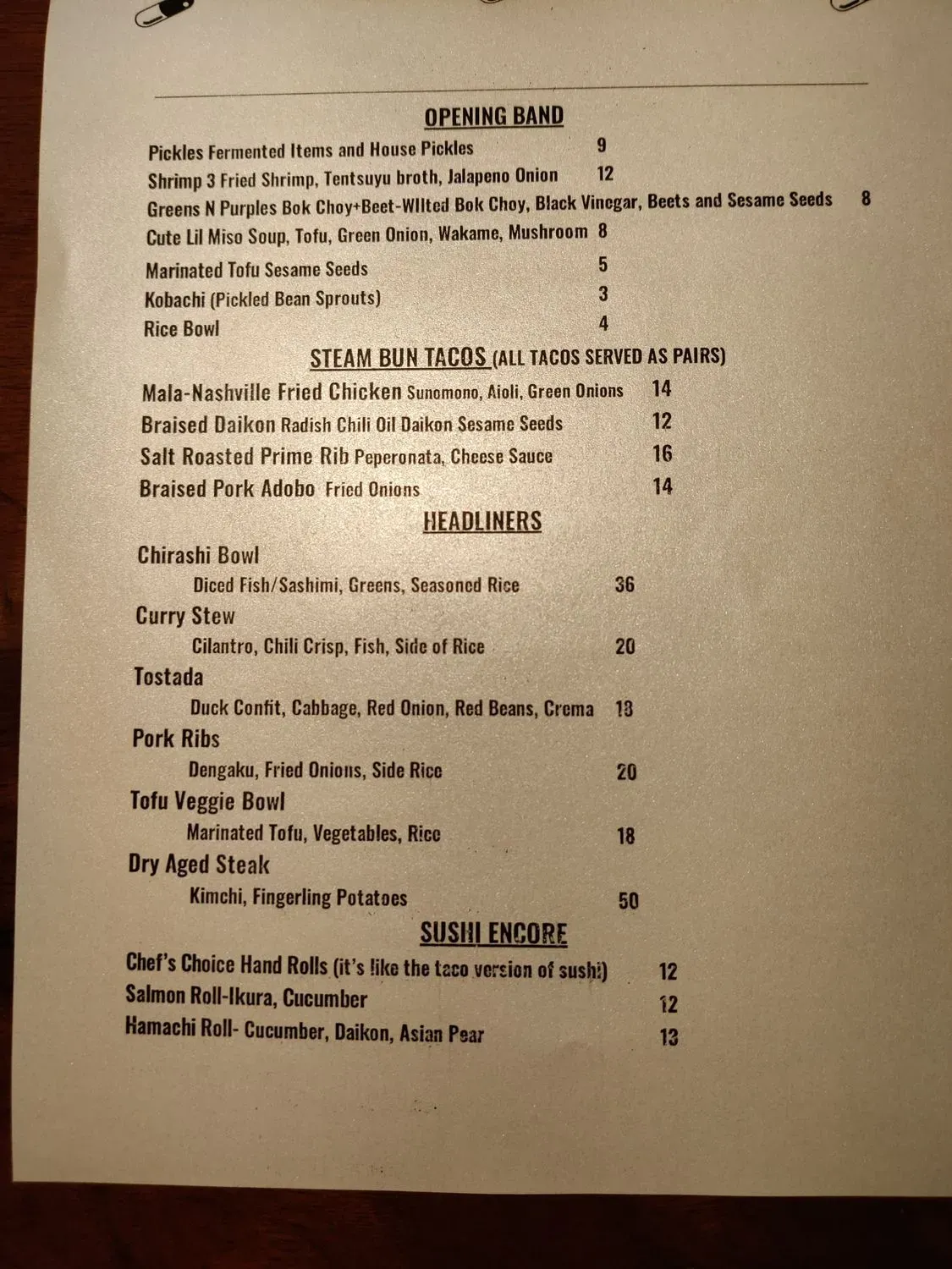 Menu 1