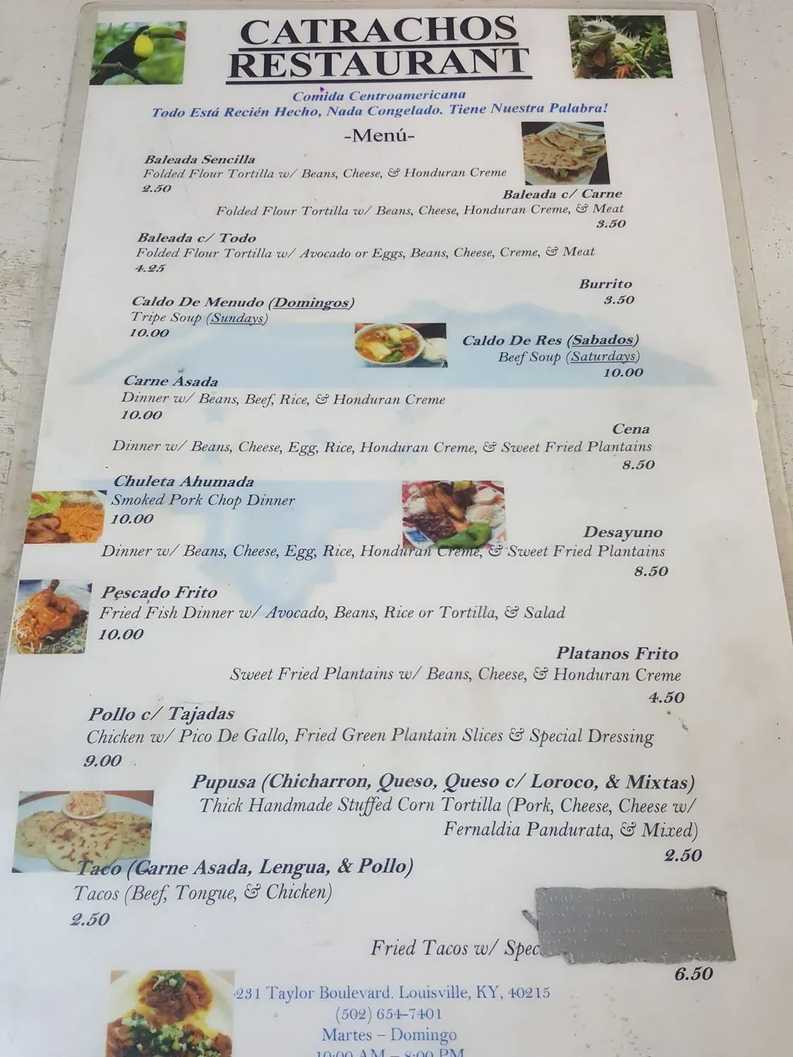 Menu 5