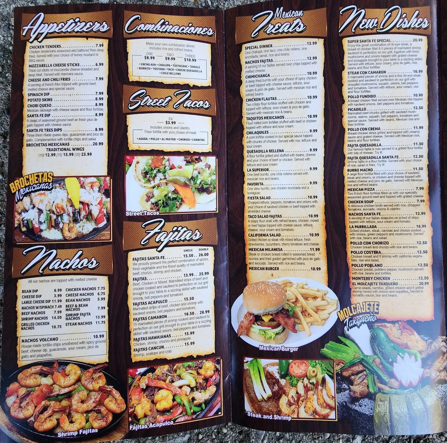 Sante Fe Mexican Restaurant Menu - Updated October 2025