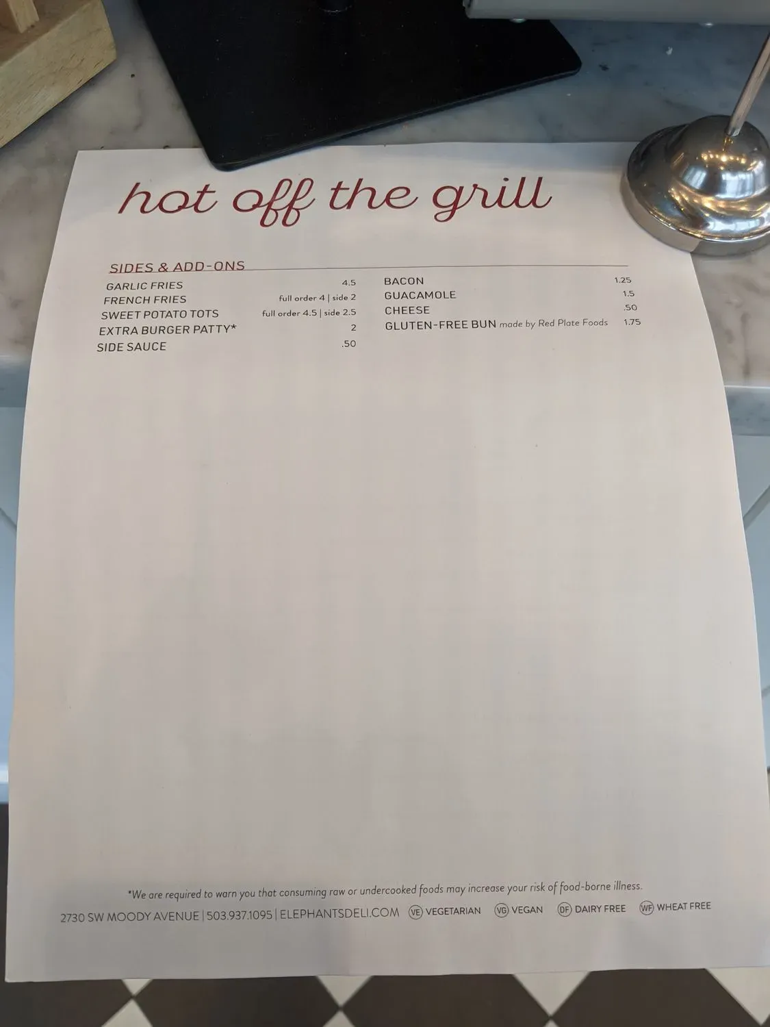 Menu 2