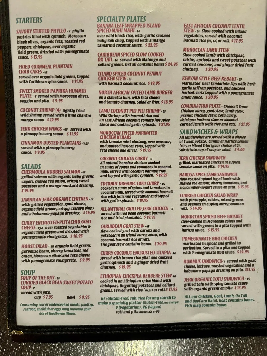 Menu 6