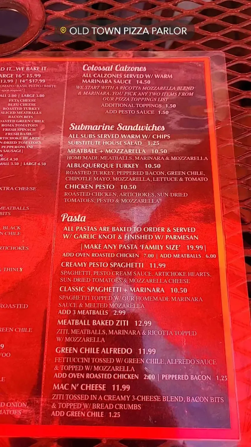 Menu 2