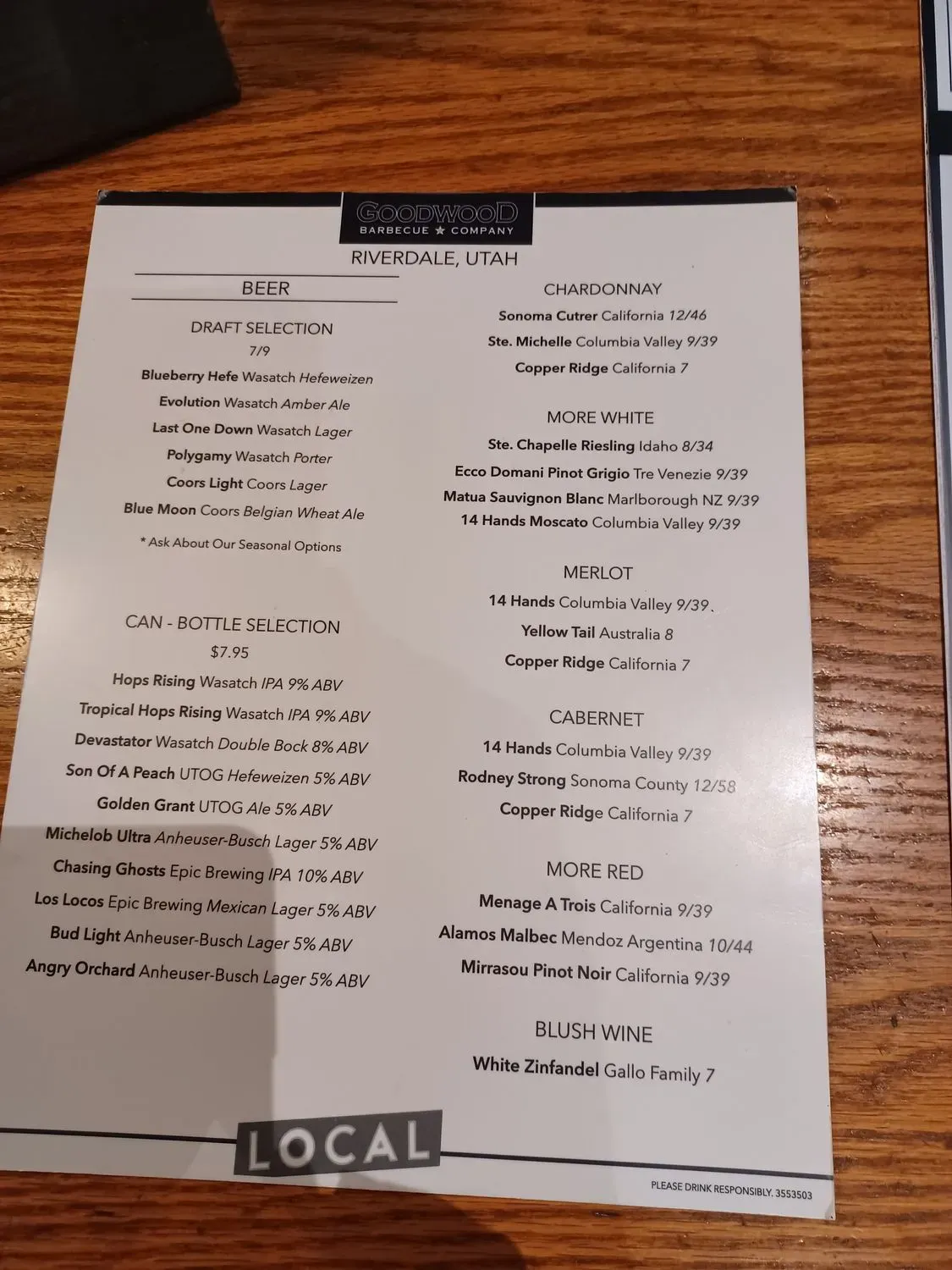 Menu 4
