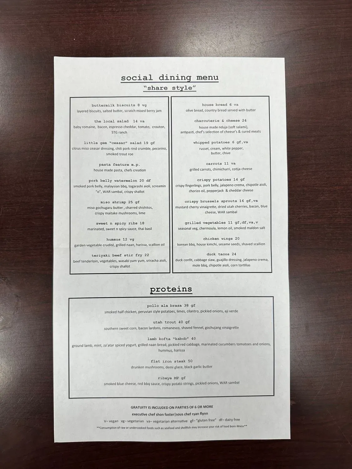 Menu 1