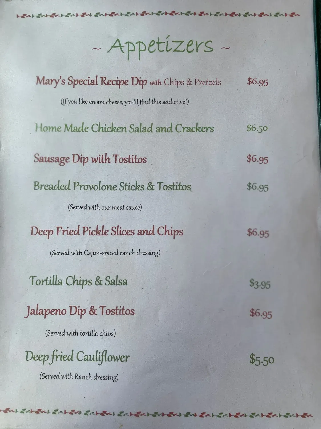 Menu 2