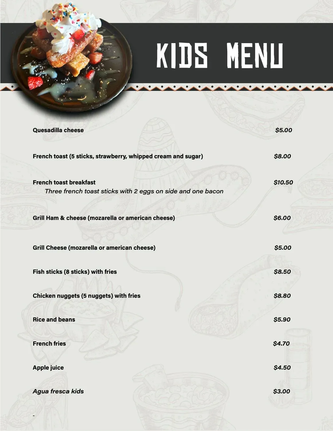 Menu 5