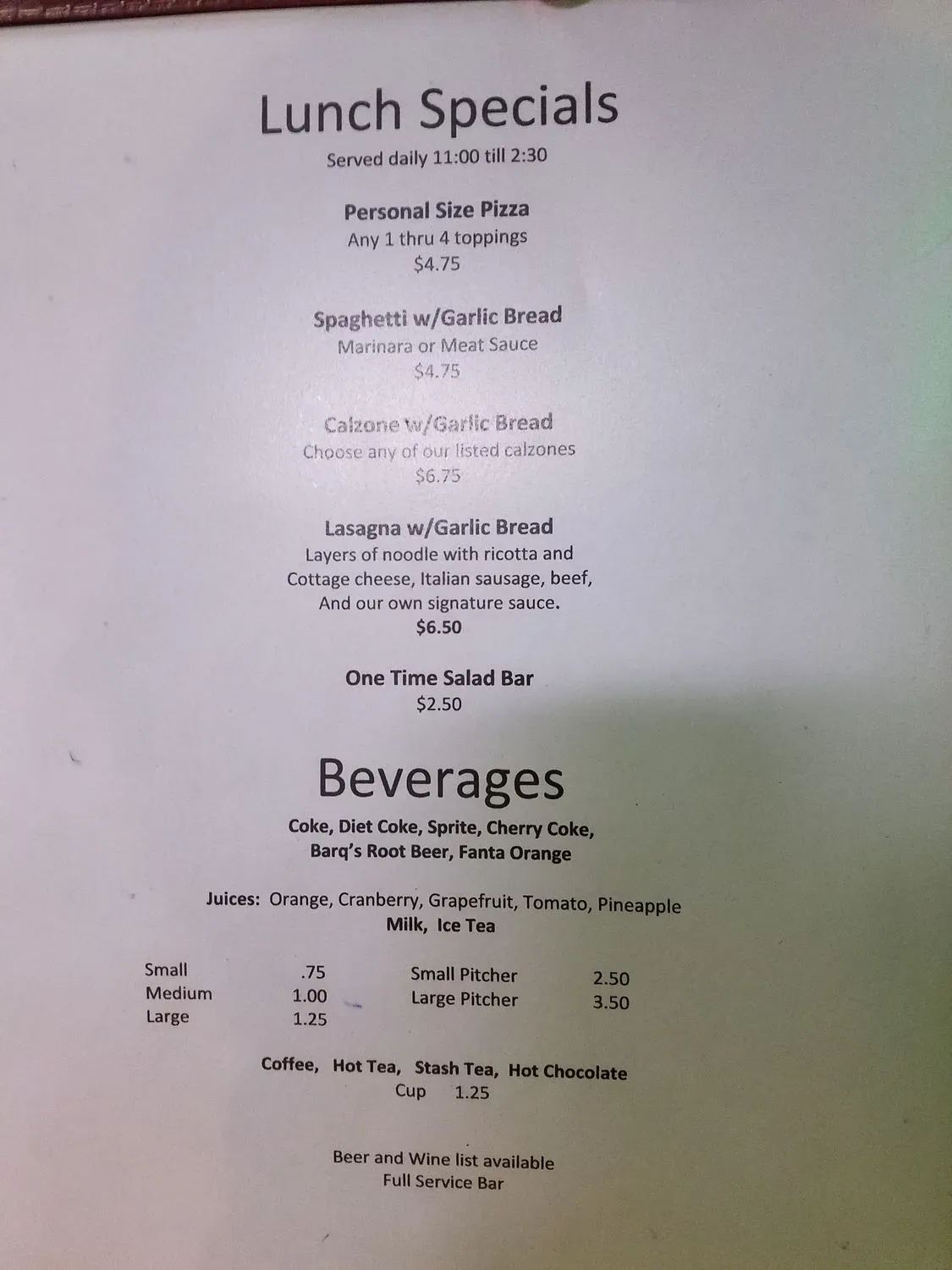 Menu 4