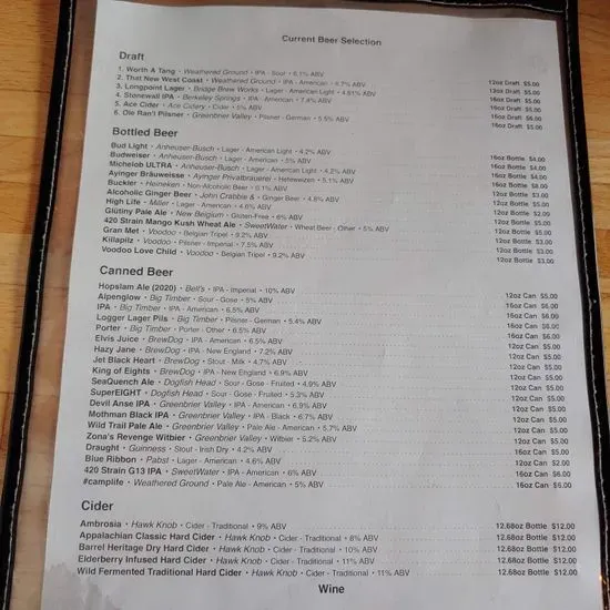 Menu 2