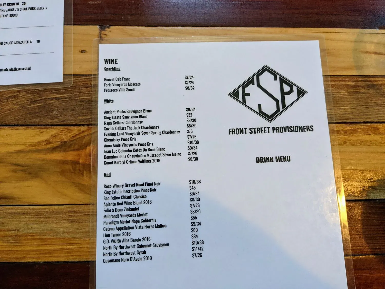 Menu 5