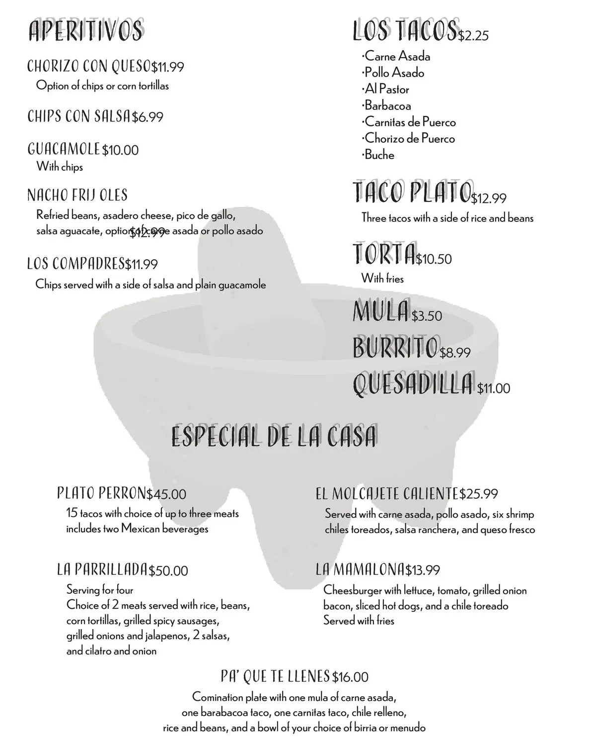 Menu 2