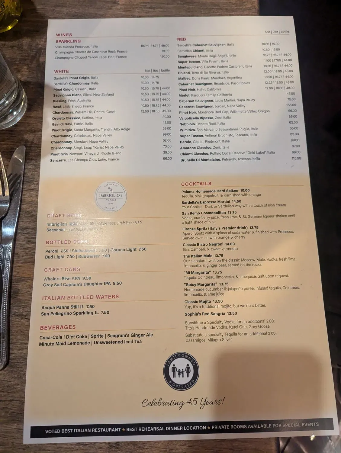 Menu 1