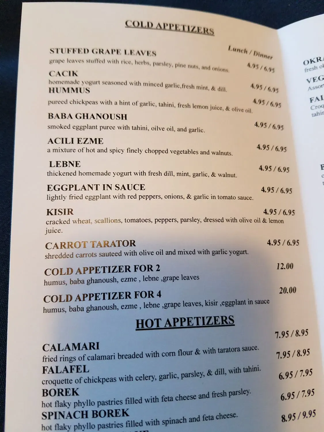 Menu 4