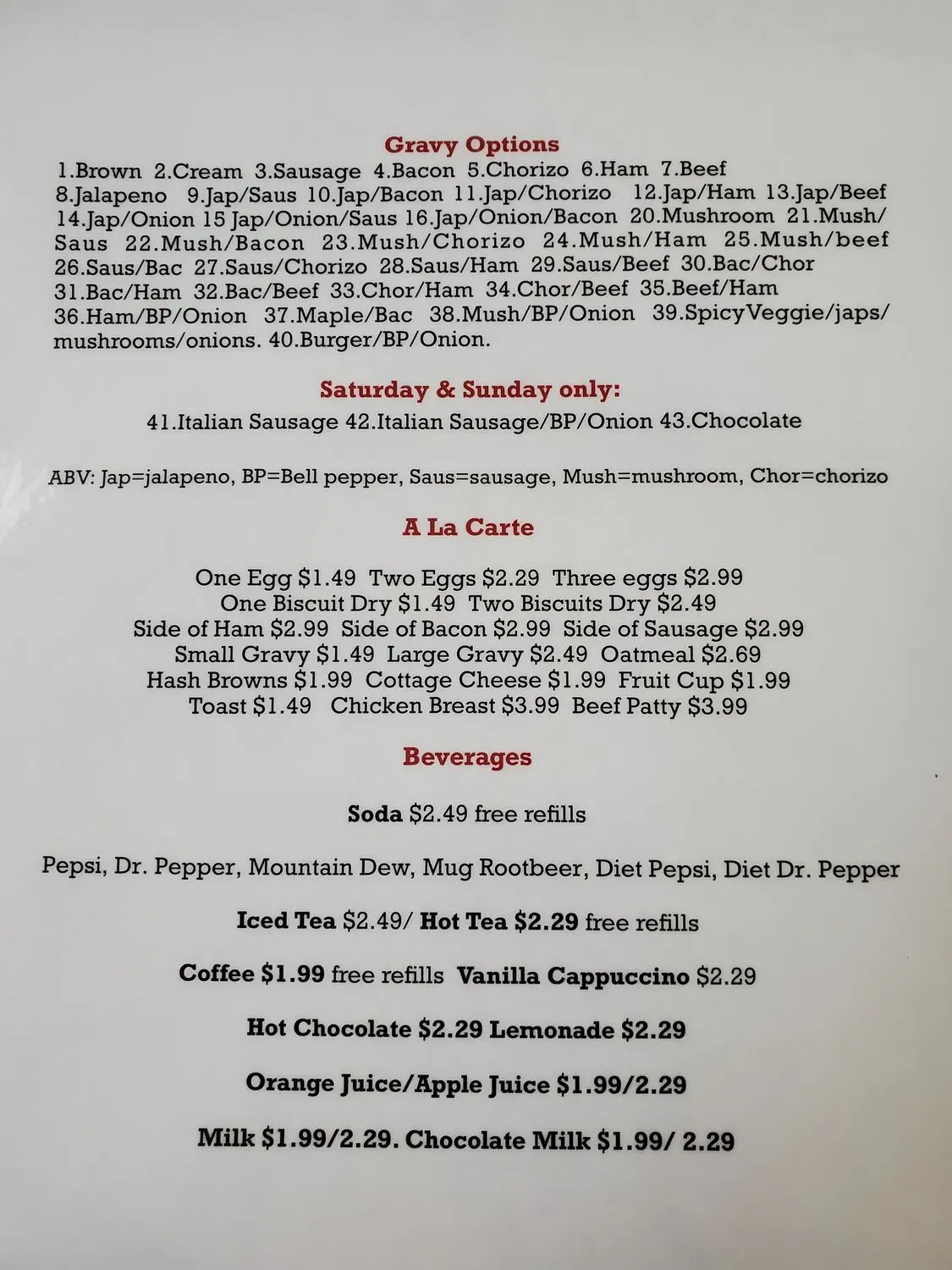 Menu 6