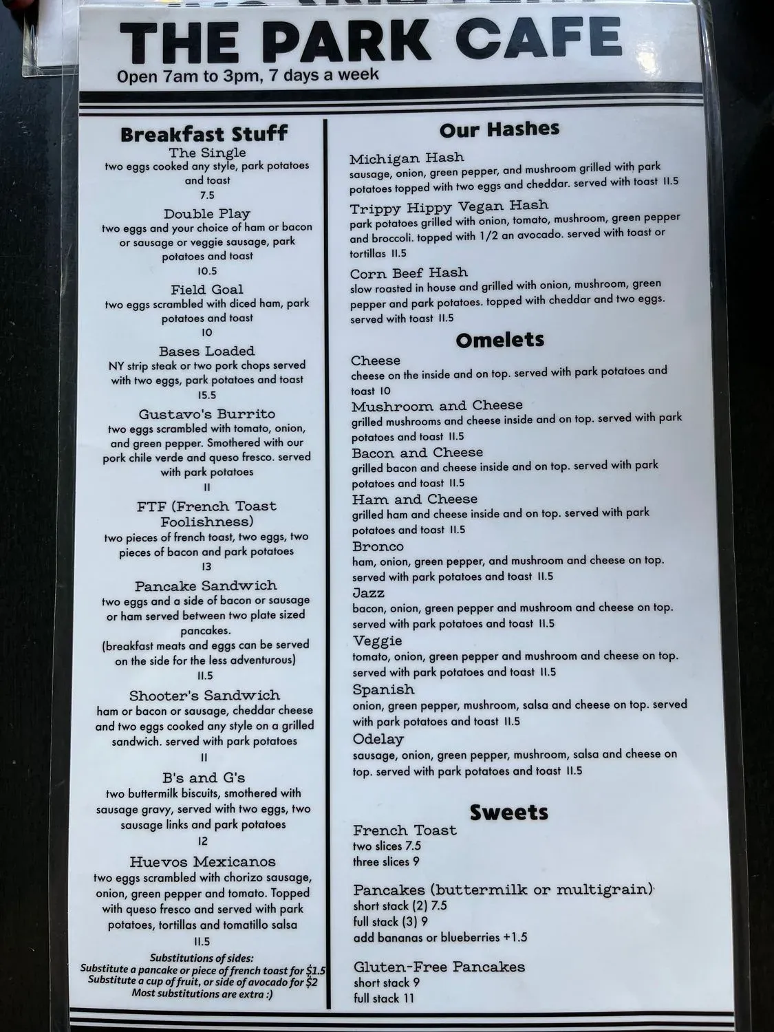 Menu 5