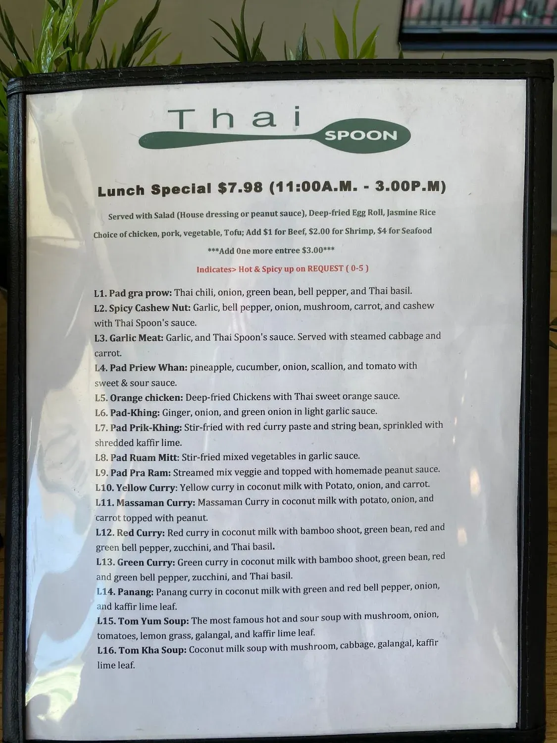 Menu 5