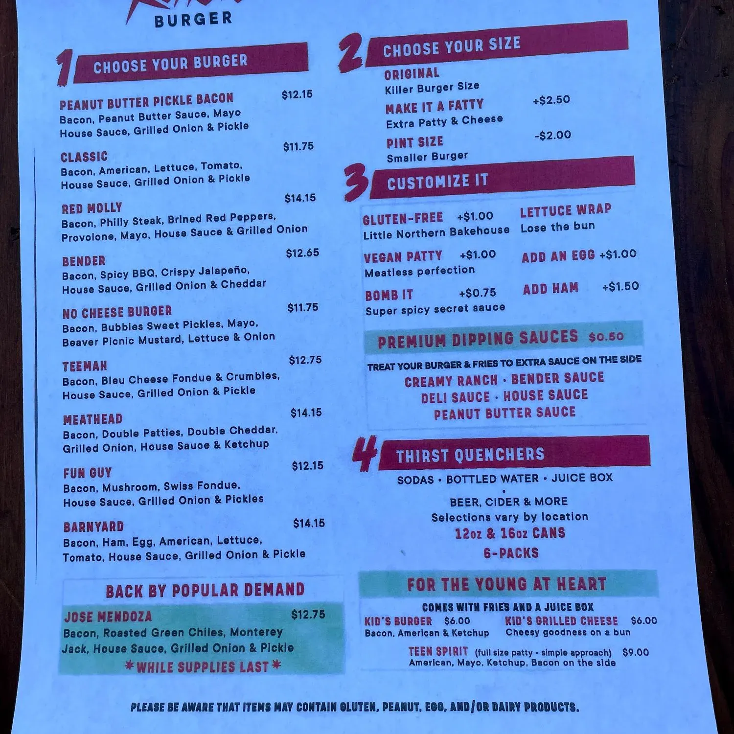 Menu 2