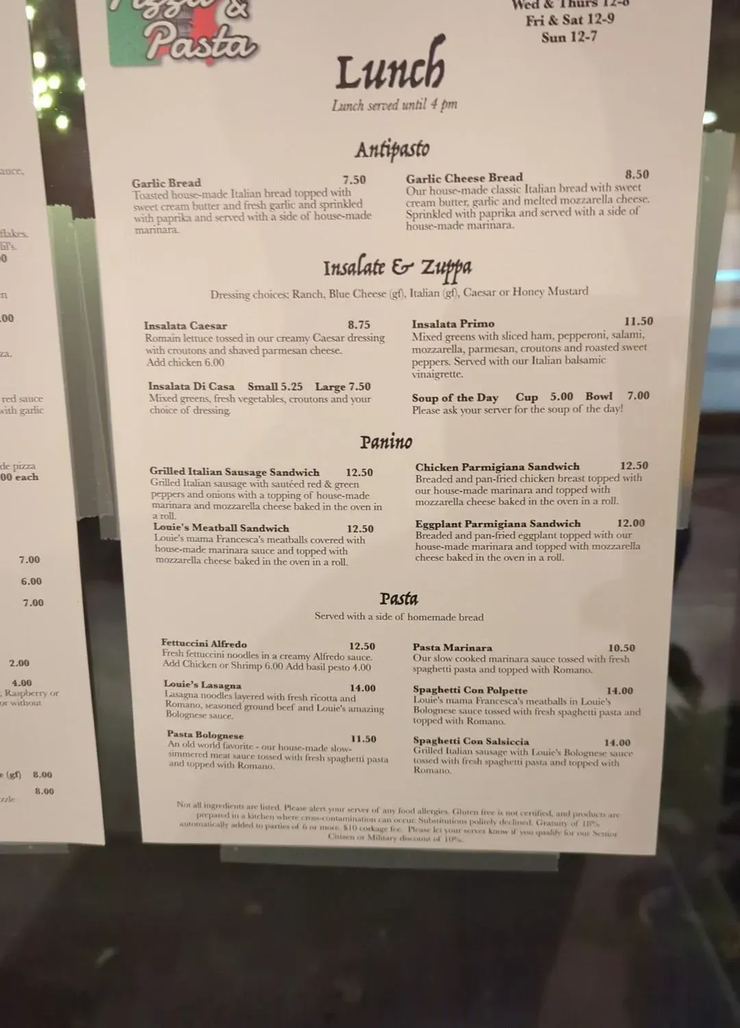 Menu 1