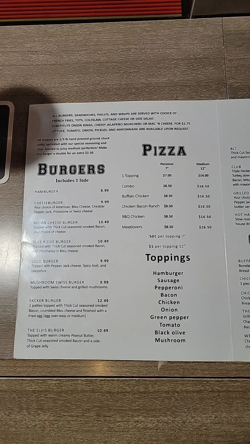 Menu 5