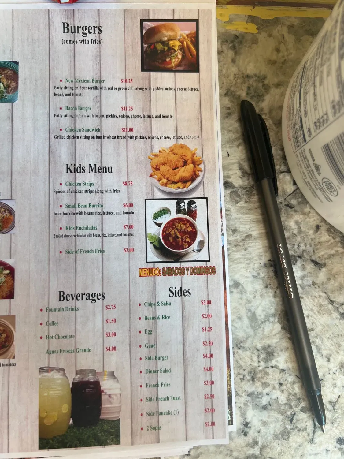 Menu 4