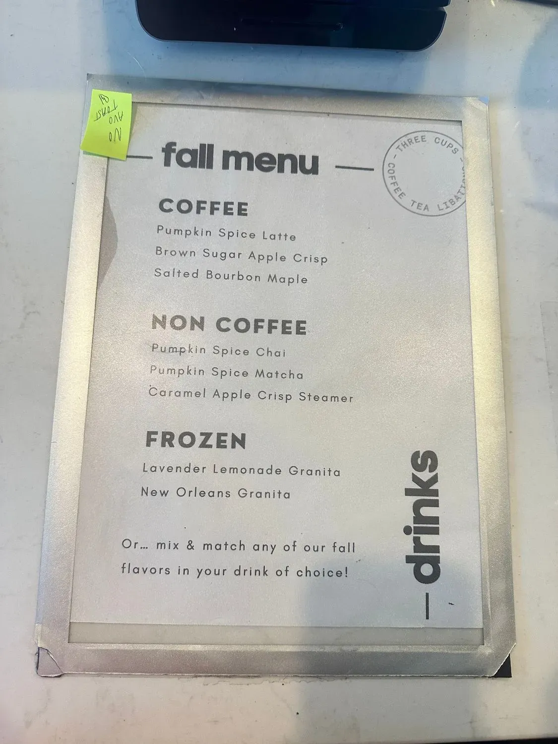 Menu 2