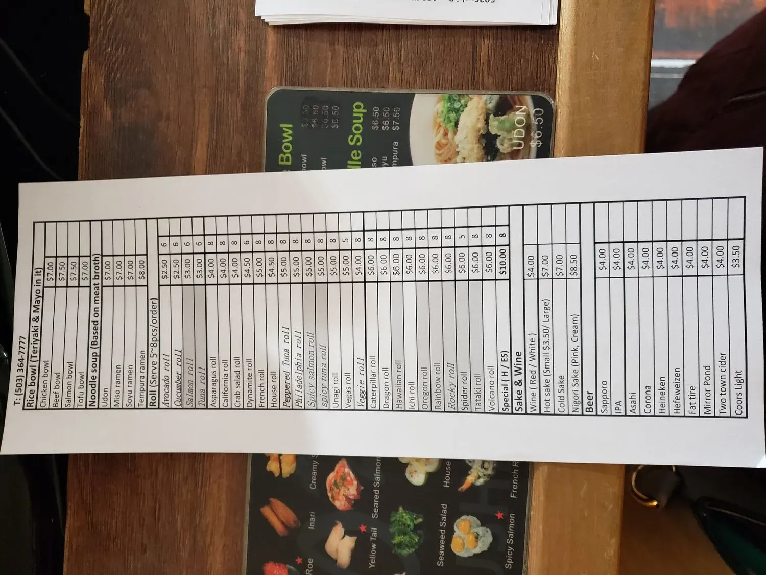 Menu 4