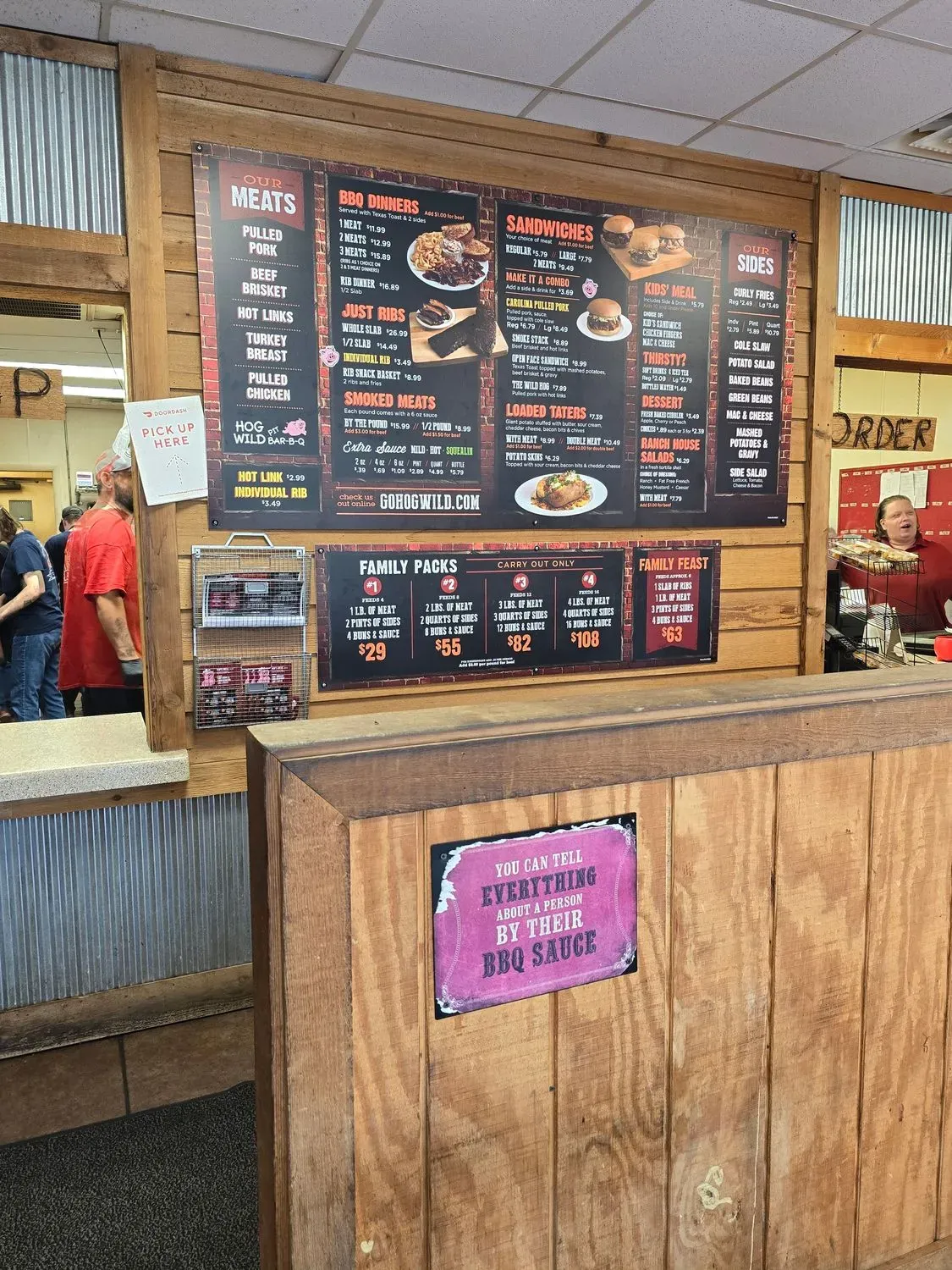 Hog Wild Pit Bar-B-Q Menu - Updated October 2025