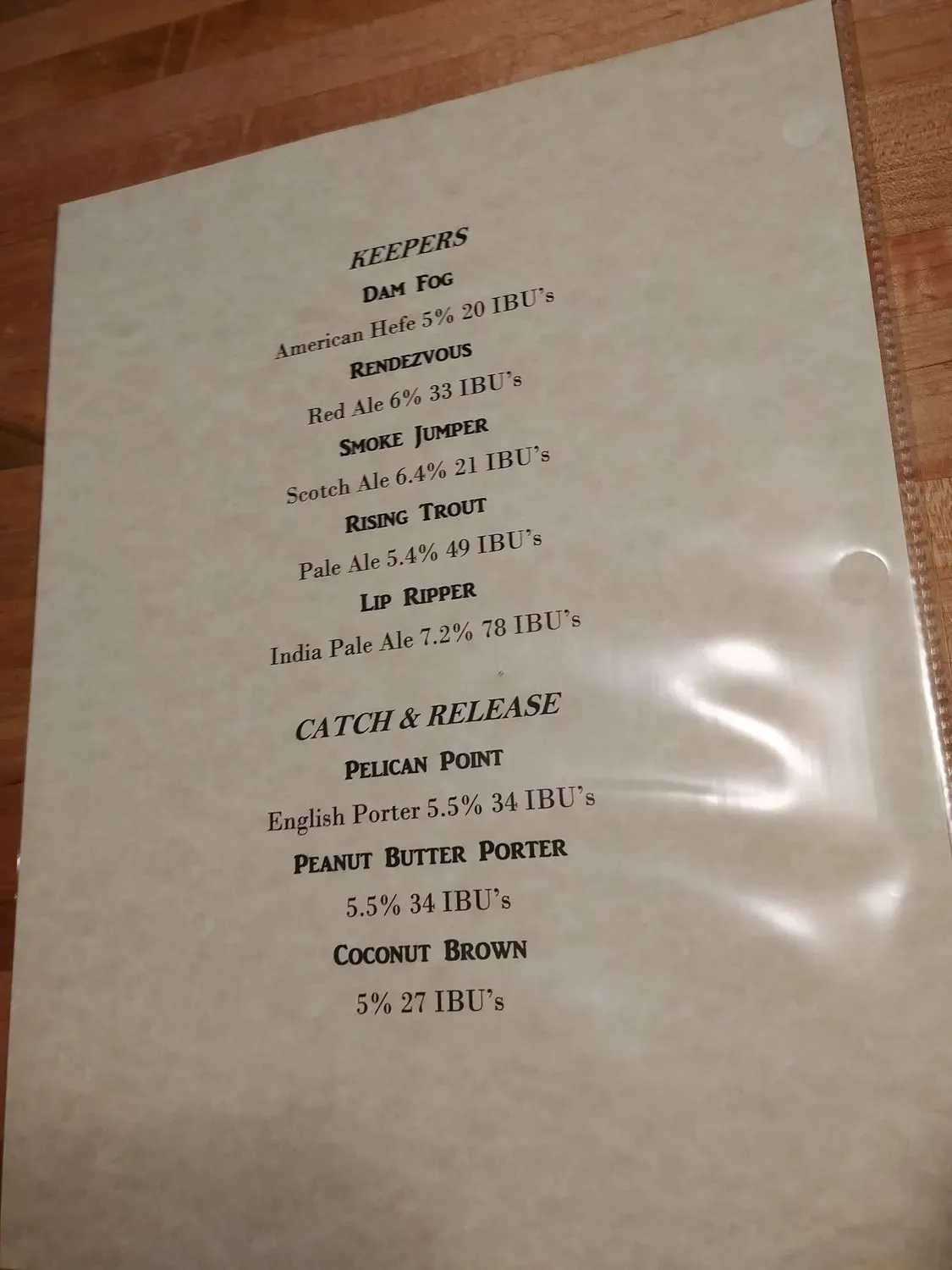 Menu 5