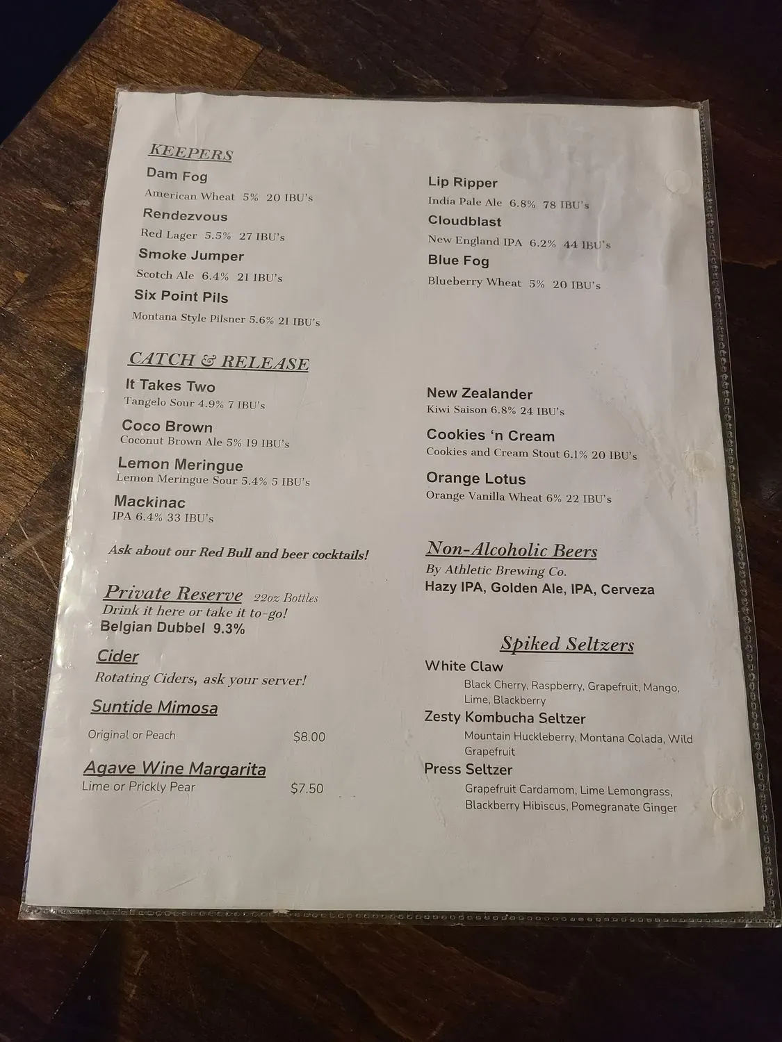 Menu 6